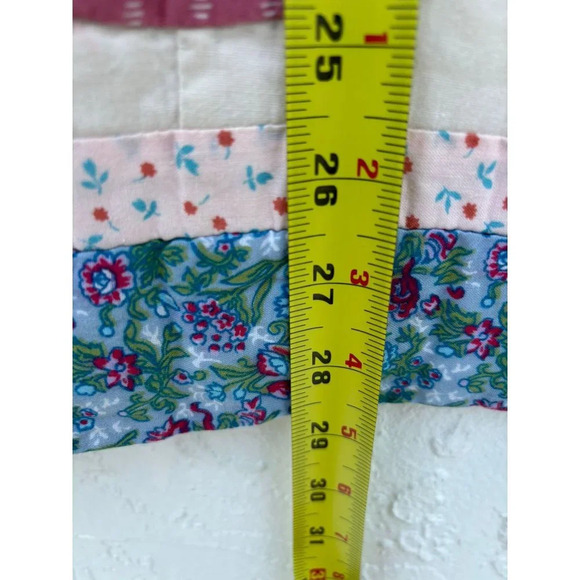 2 Quilted Wedding Ring Pillow Sham Keeco Cottage Farm Pillow Case 23x28.5 - Picture 5 of 5